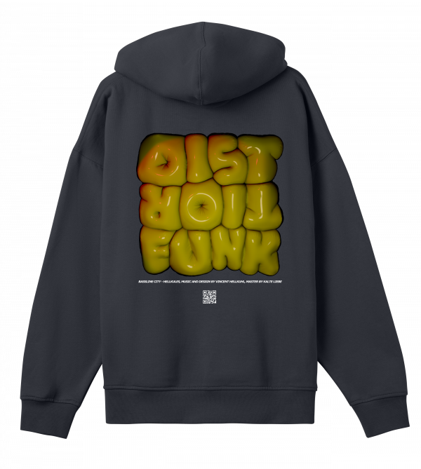 DISTROIT FUNK oversized Hoodie by HELLKULES (incl. free download of DISTROIT FUNK)